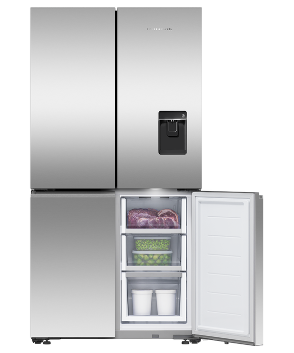 Fisher & Paykel RF605QNUVX1 538L Series 7 Quad Door Refrigerator Freezer -Stainless Steel