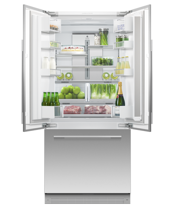 Fisher & Paykel RS80AU3 80cm Series 7 Integrated French Door Refrigerator Freezer - Panel Ready
