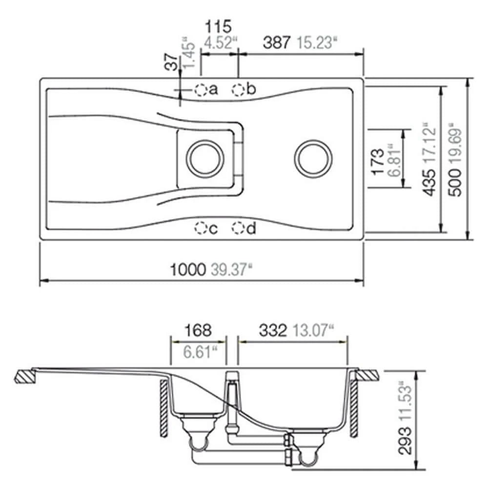 1810 / Schock - WATERFALL D-150 SCH-WATD150ABRO/2830 - Bronze