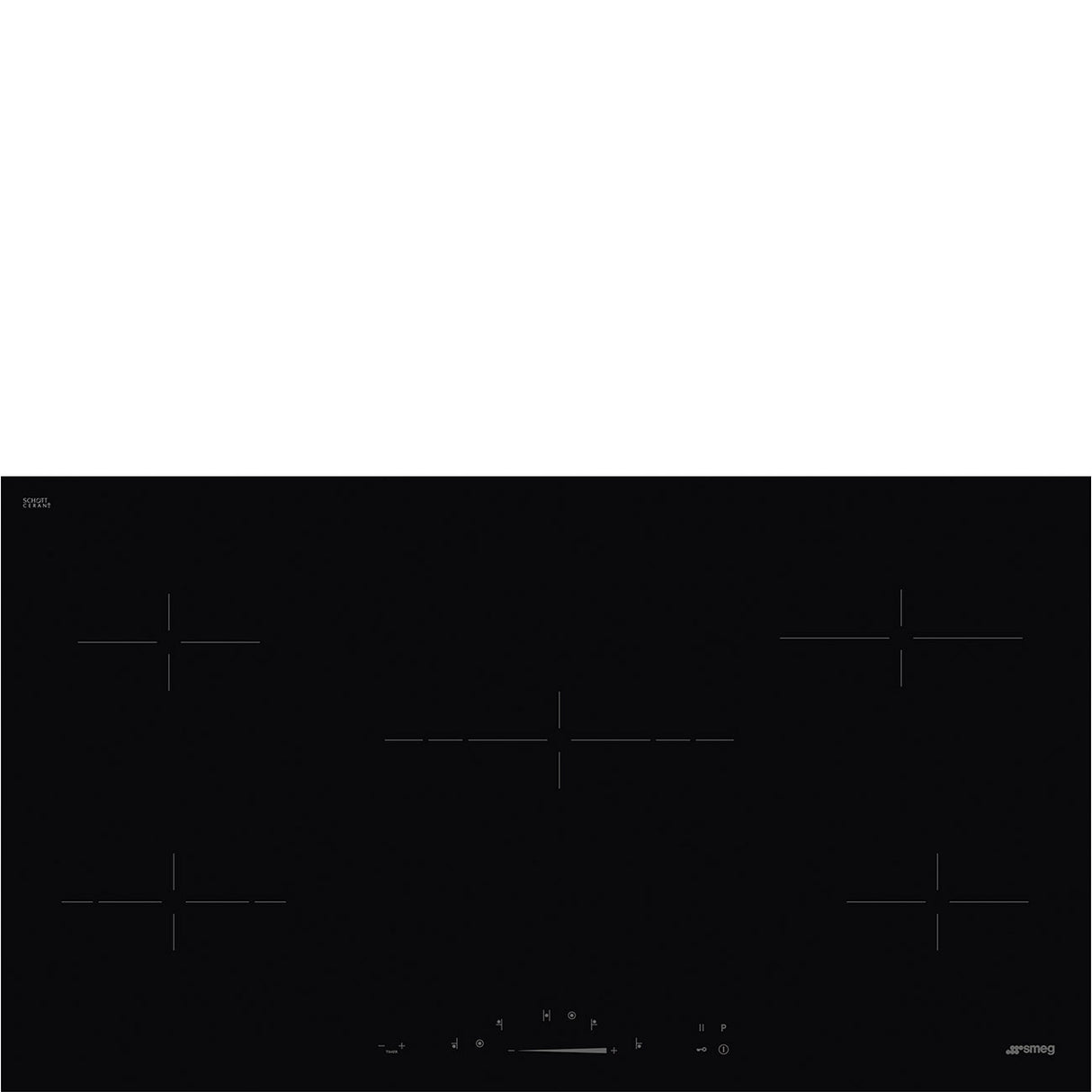 Smeg SE495ETD 90 cm Universal Ceramic Hob - Lux Appliances