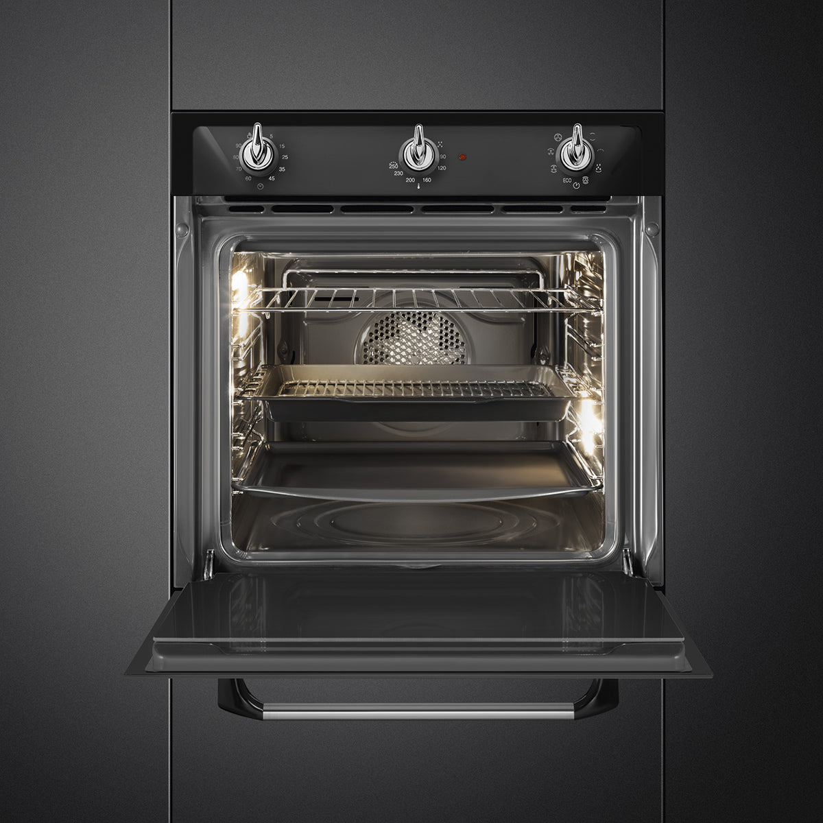 Smeg SF6905N1 Victoria 60cm Built-In Single Oven - Black