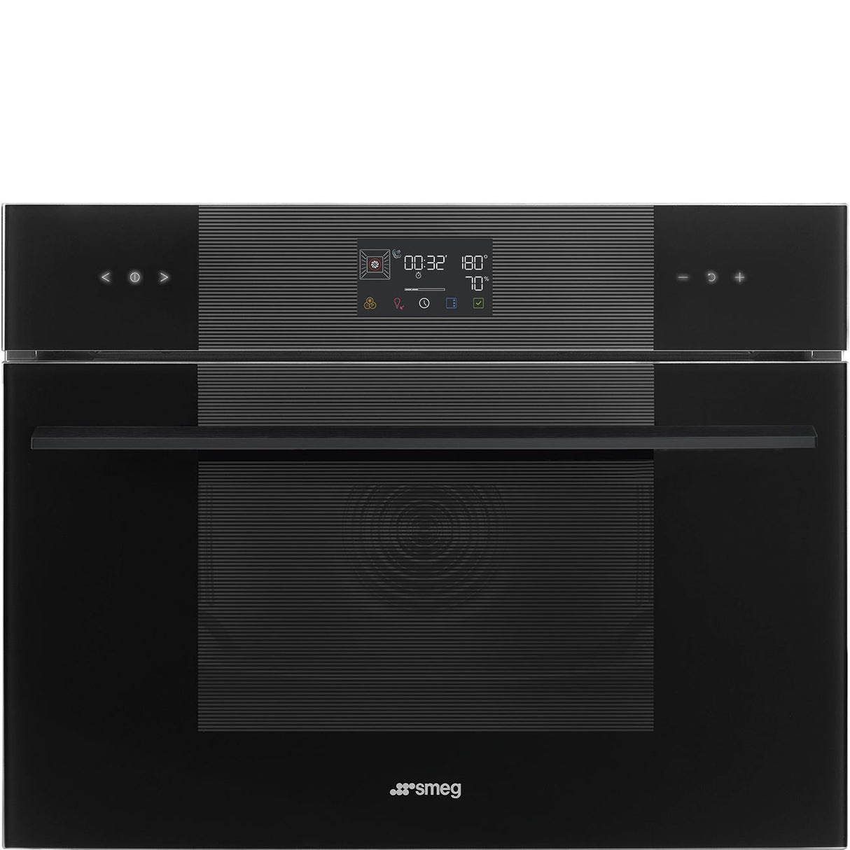 Smeg SO4102S3B3 Linea 45cm Compact Steam100 Oven - Black