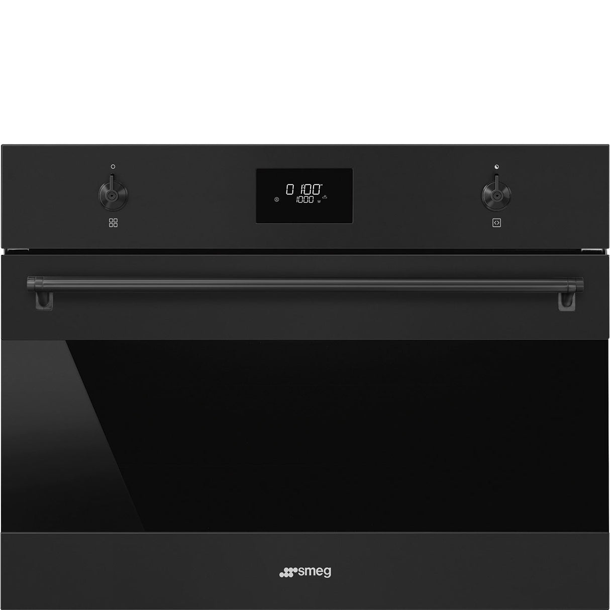 Smeg SO4301M0N Classic 45cm Compact Microwave with grill - Matte Black