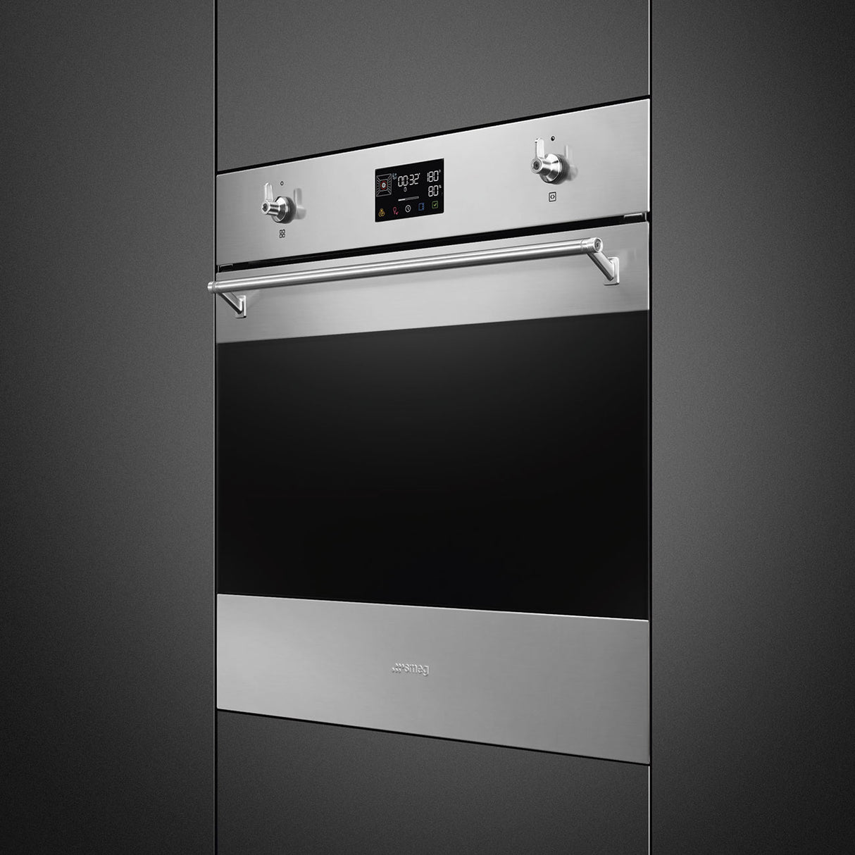 Smeg SOP6302S2PX Classic 60cm Built-In SteamOne Single Oven - Stainless steel