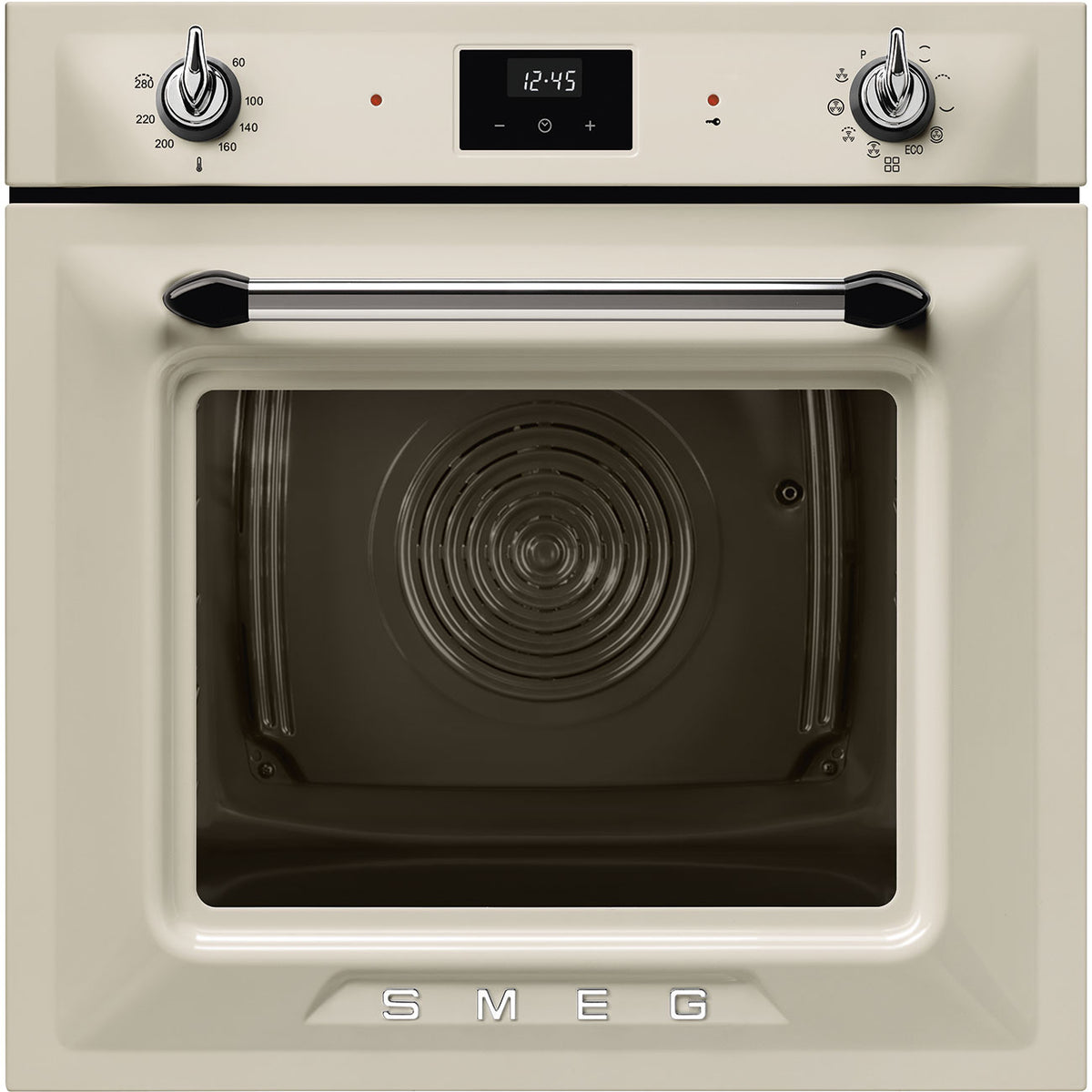 Smeg SOP6900TP Victoria 60cm Built-In Pyrolytic Single Oven - Cream