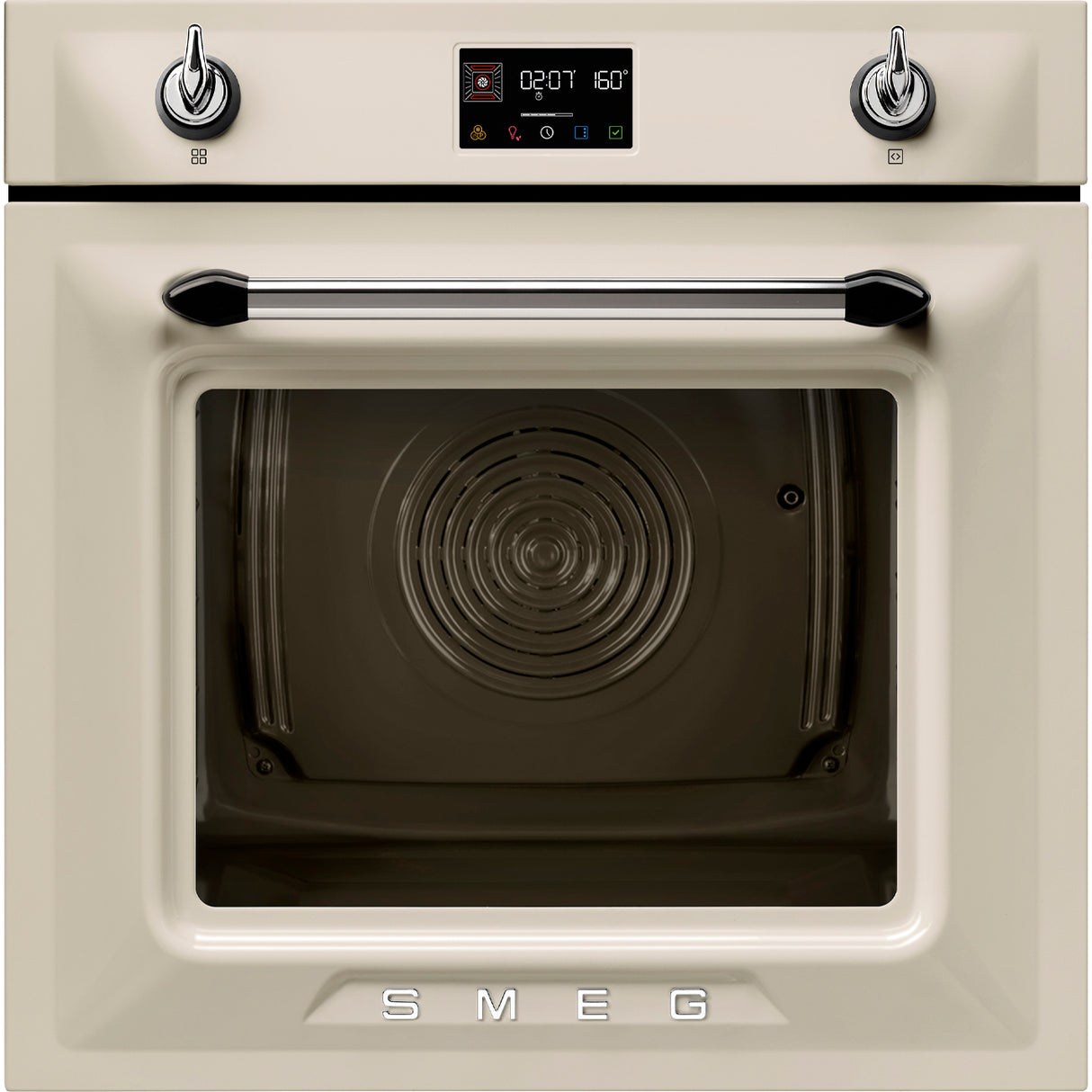 Smeg SOP6902S2PP Victoria 60cm Built-In SteamOne Single Oven - Cream