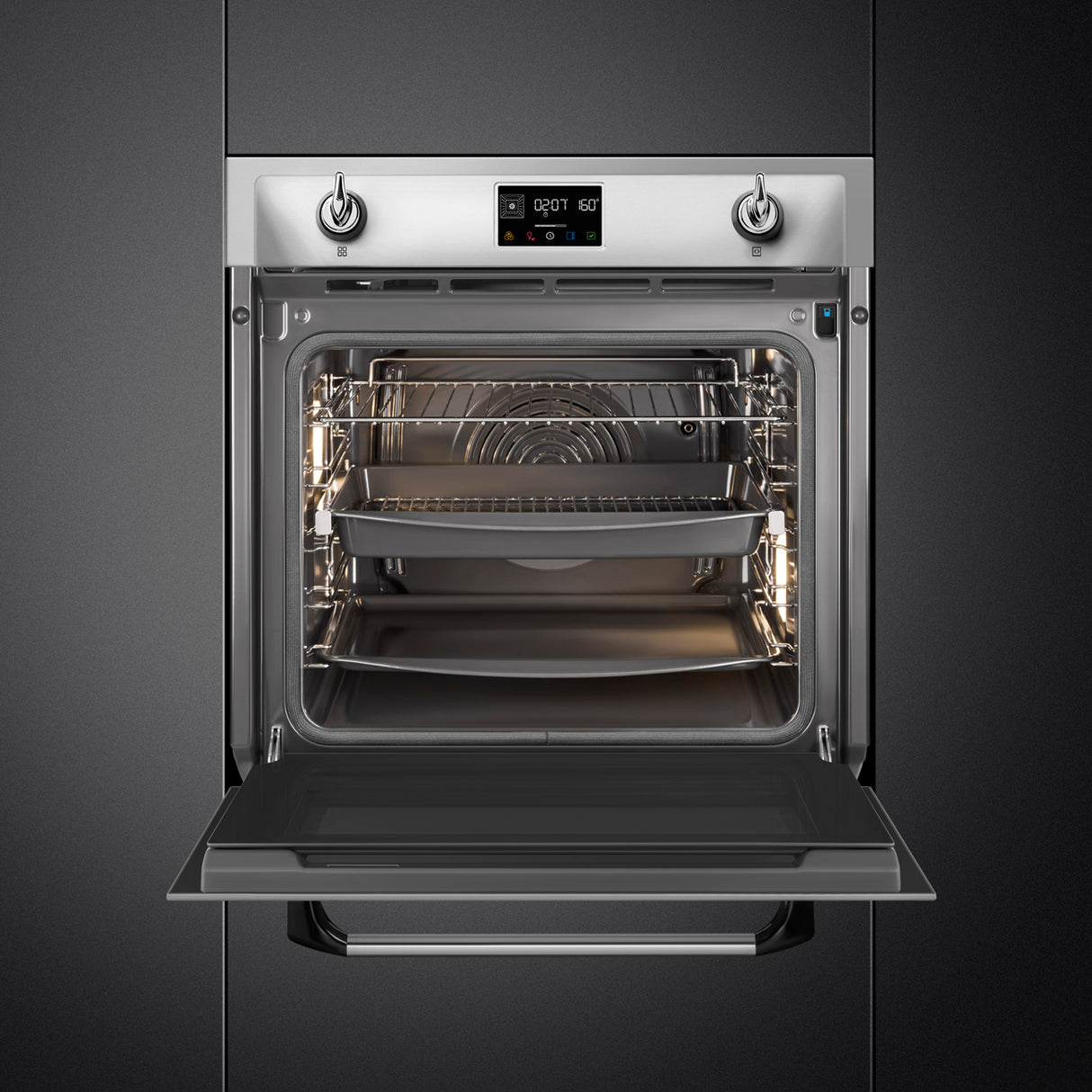 Smeg SOP6902S2PX Victoria 60cm Built-In SteamOne Single Oven - Stainless steel