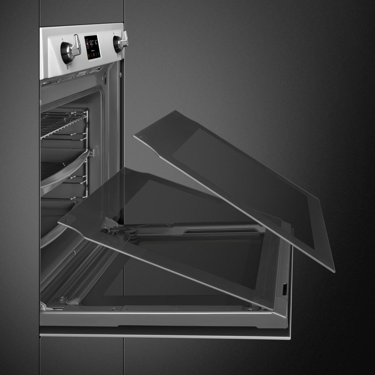 Smeg SOP6902S2PX Victoria 60cm Built-In SteamOne Single Oven - Stainless steel