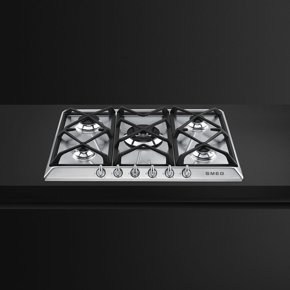 Smeg SR975XGH 70/75 cm Victoria Gas Hob Stainless steel - Lux Appliances