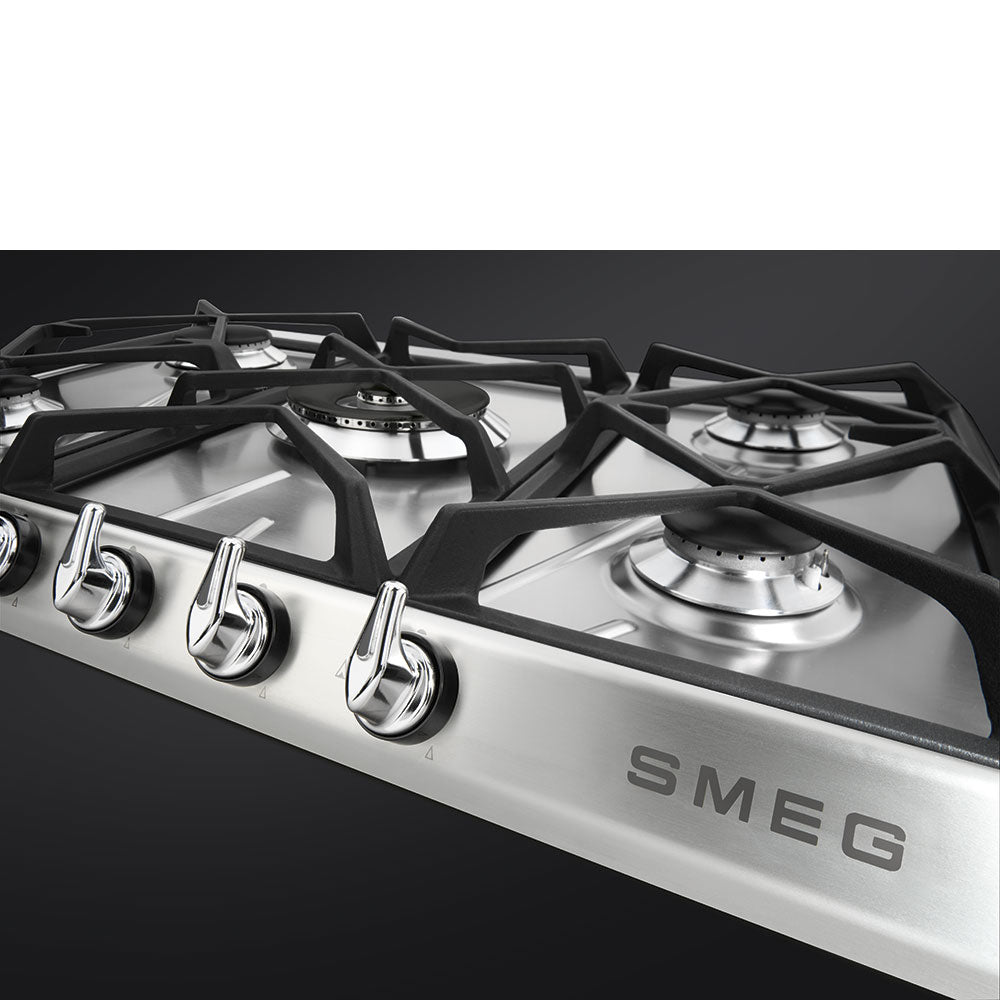 Smeg SR975XGH 70/75 cm Victoria Gas Hob Stainless steel - Lux Appliances