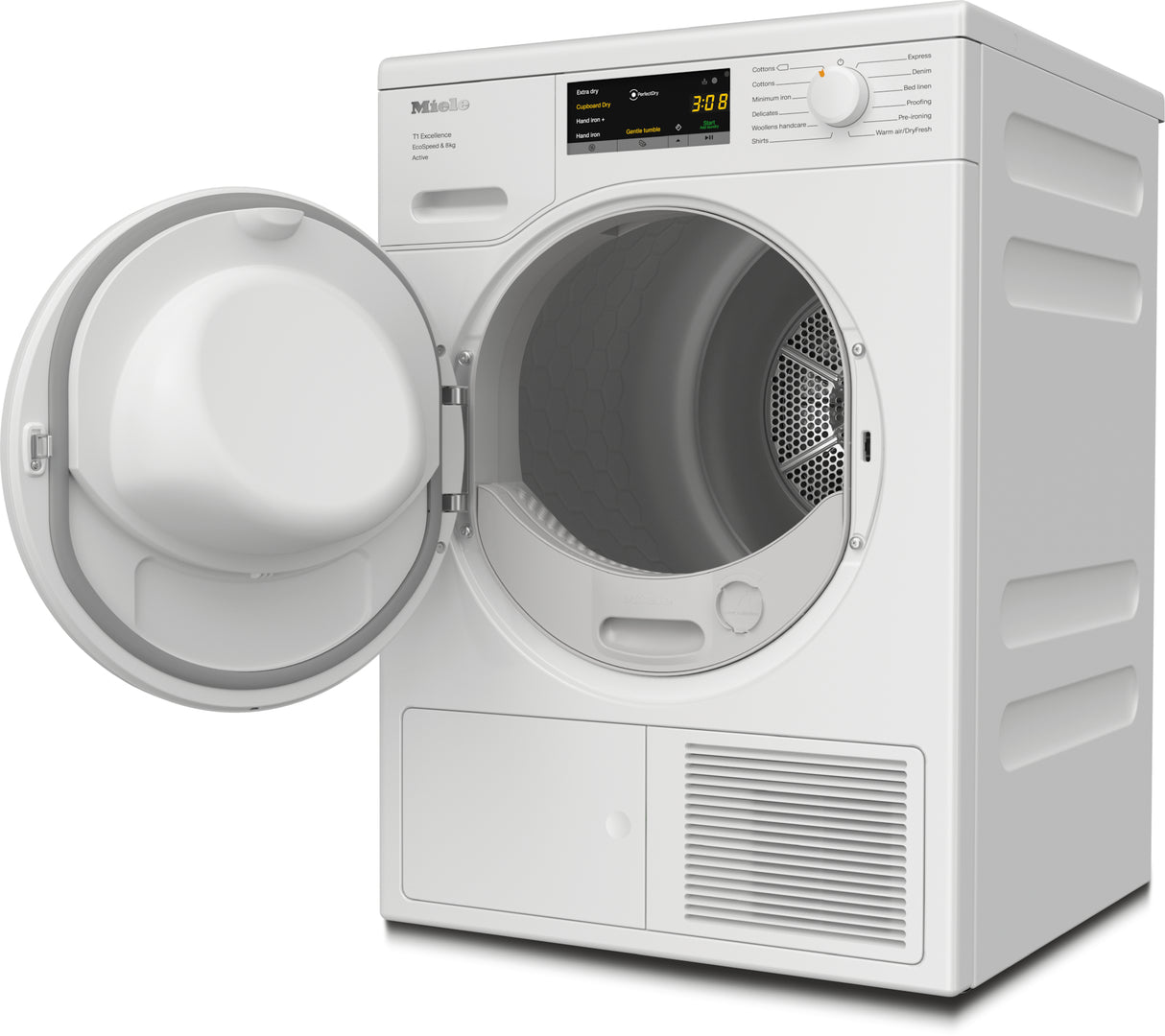 Miele TEA525WP White 8kg Freestanding Heat Pump Tumble Dryer