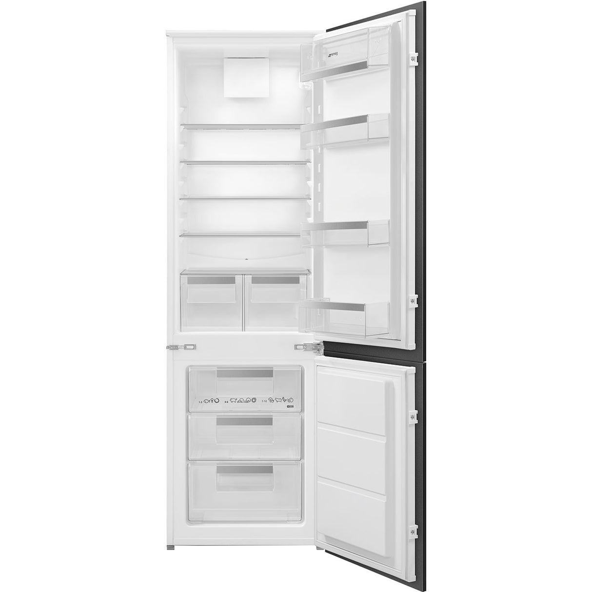 Smeg Universal UKC81721E Fully Integrated 70/30 Fridge Freezer with Sliding Hinge
