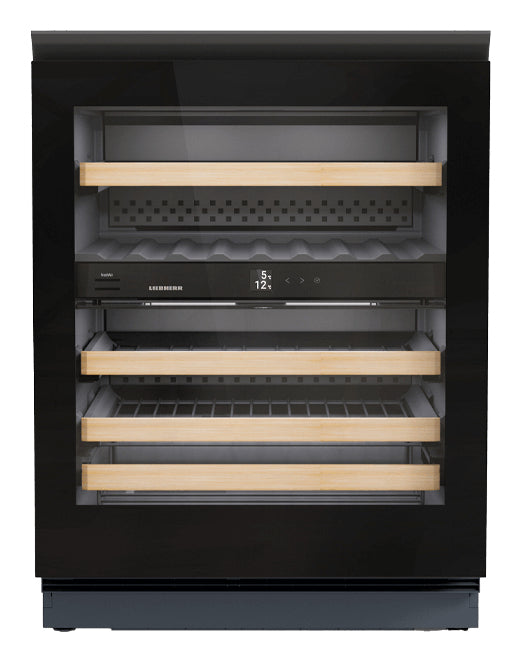 LIEBHERR UWgb3632 Vinidor - Integrated Undercounter Wine Cooler - Black & Glass