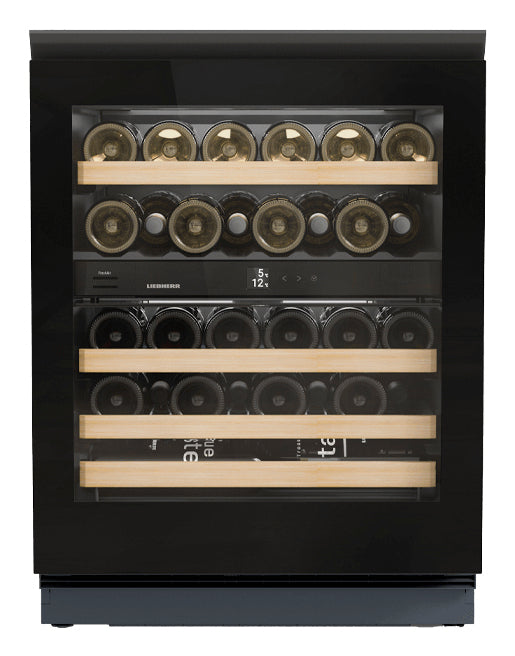 LIEBHERR UWgb3632 Vinidor - Integrated Undercounter Wine Cooler - Black & Glass
