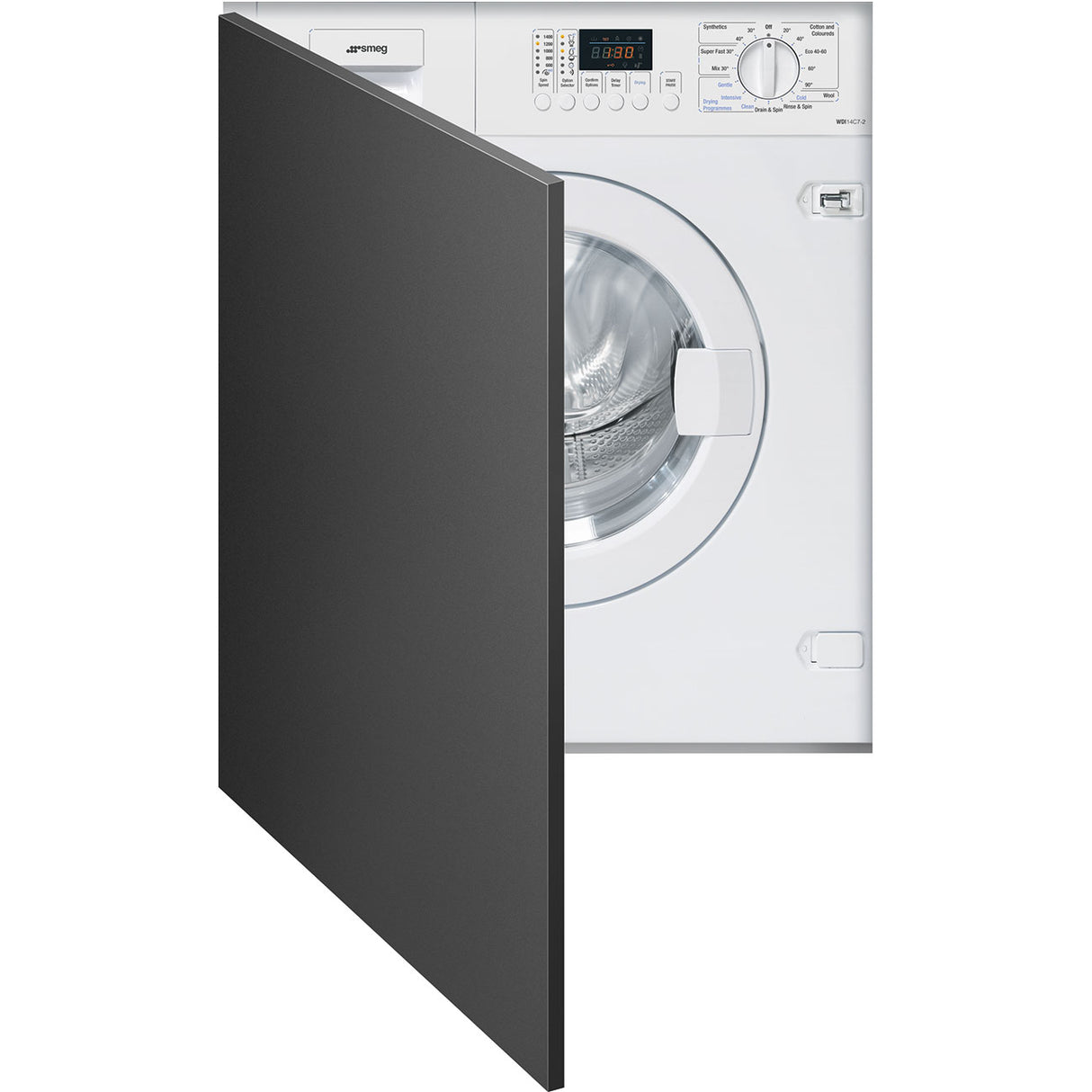 Smeg WDI14C7-2 60 cm Fully integrated washer dryer, White - Lux Appliances