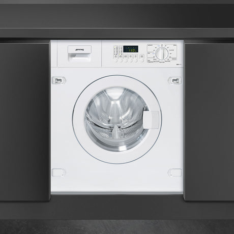 Smeg WMI147C 60 cm 7 kg Fully integrated washing machine, White - Lux Appliances