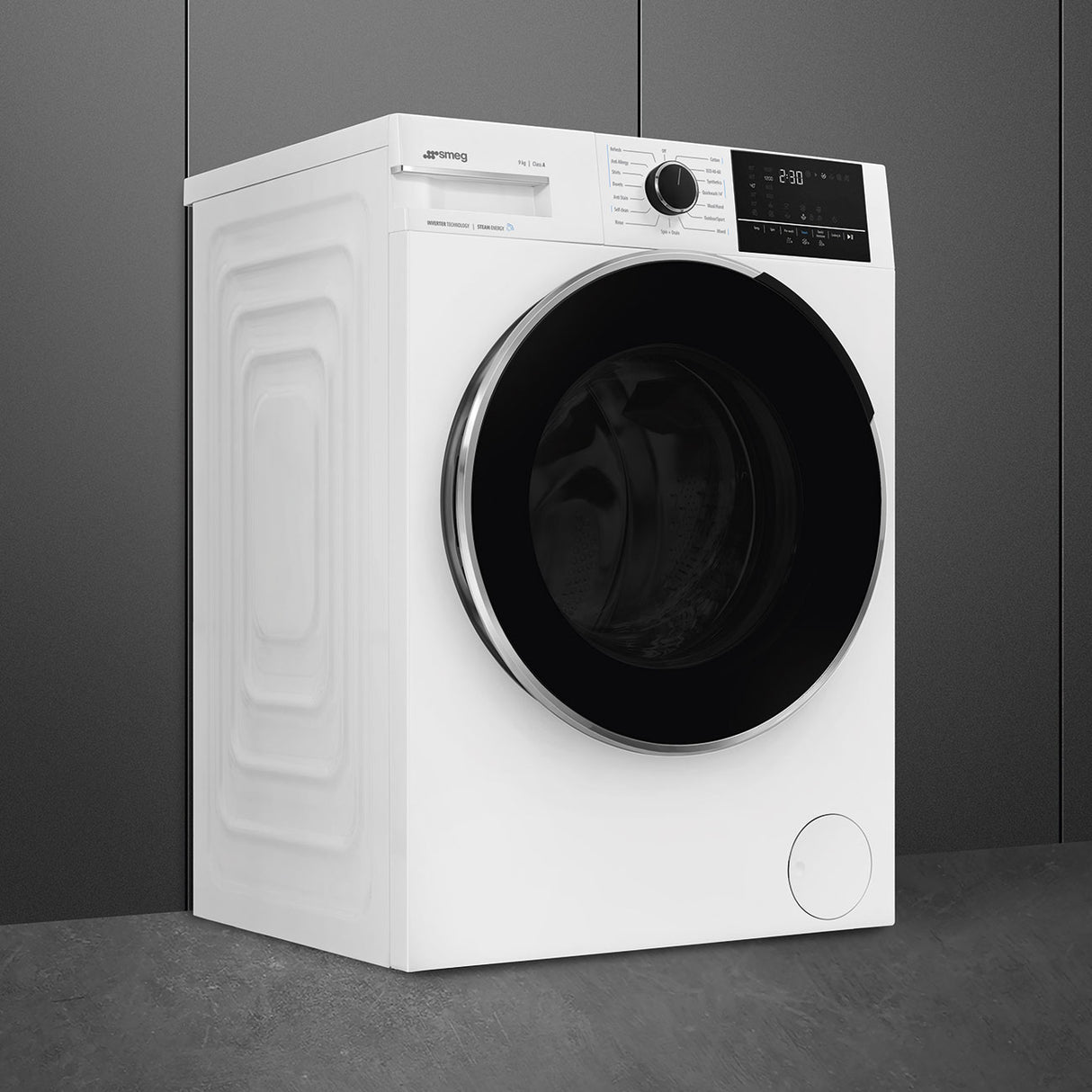 Smeg WNP96SEAUK 60 cm 9 kg Free-standing washing machine White - Lux Appliances