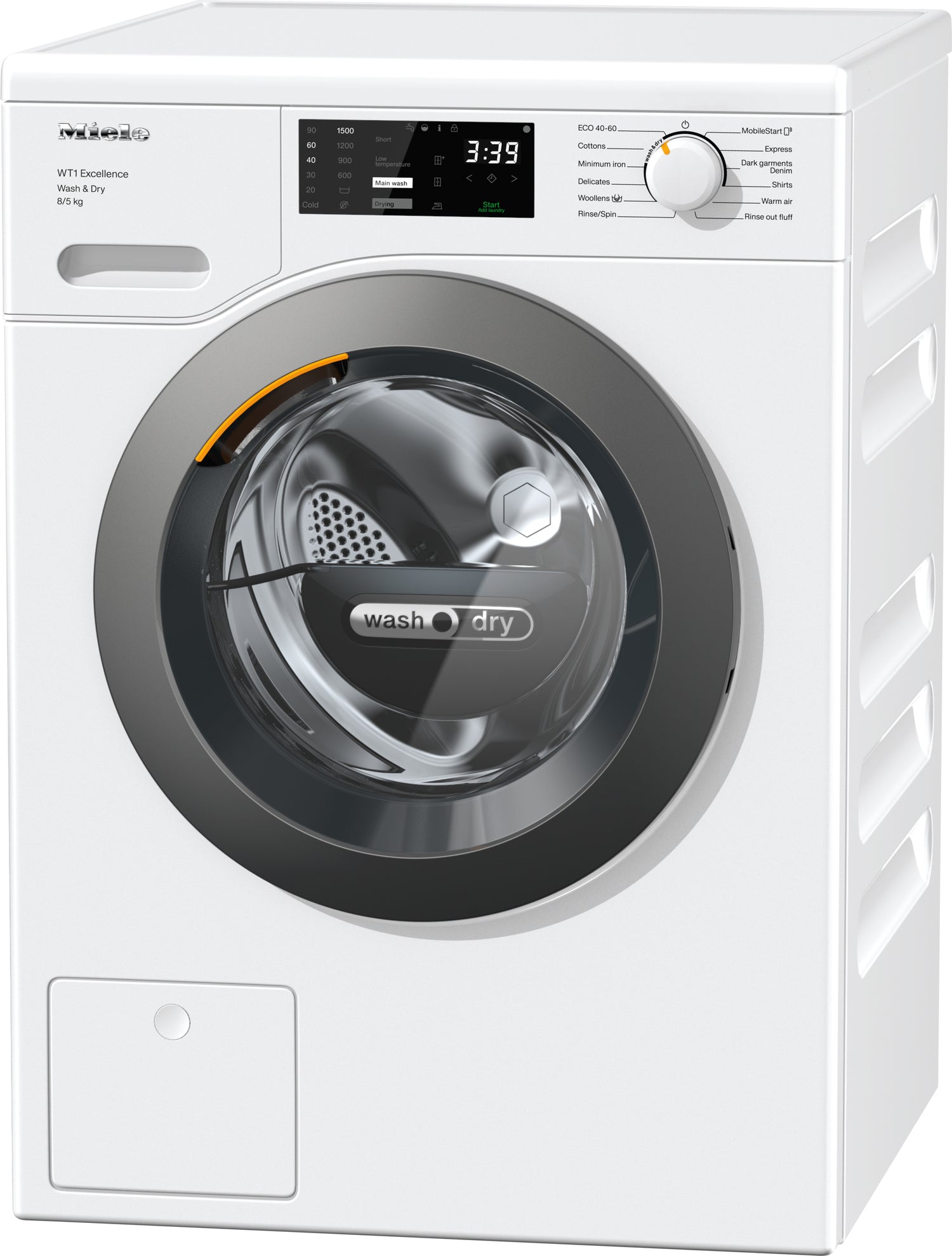Miele WTD165WPM Lotus White 8kg/5kg Freestanding Washer Dryer