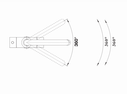 Blanco CAMIA 526669 Twin Lever High Spout Kitchen Mixer Tap - Matte Black