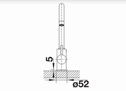 Blanco CAMIA 526669 Twin Lever High Spout Kitchen Mixer Tap - Matte Black