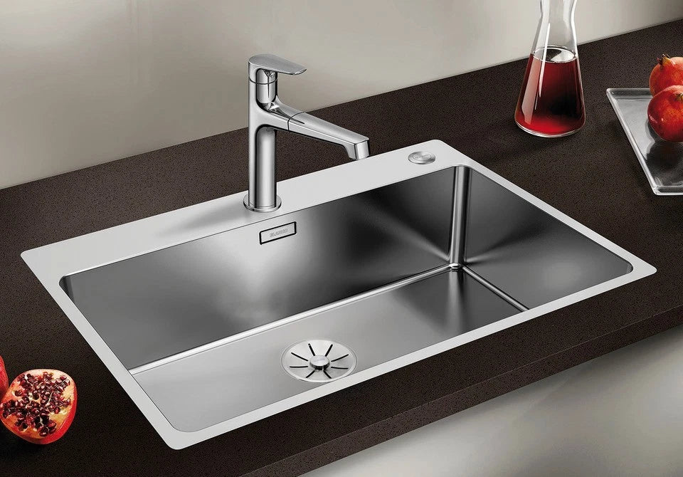 Blanco Andano 700-IF/A - 525246 - Single Bowl Inset Kitchen Sink with Tap Ledge - Stainless Steel