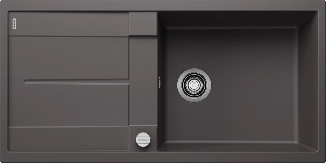 Blanco Metra XL 6 S - 518881 - Silgranit Reversible 1.0 Bowl Inset Sink - Rock Grey