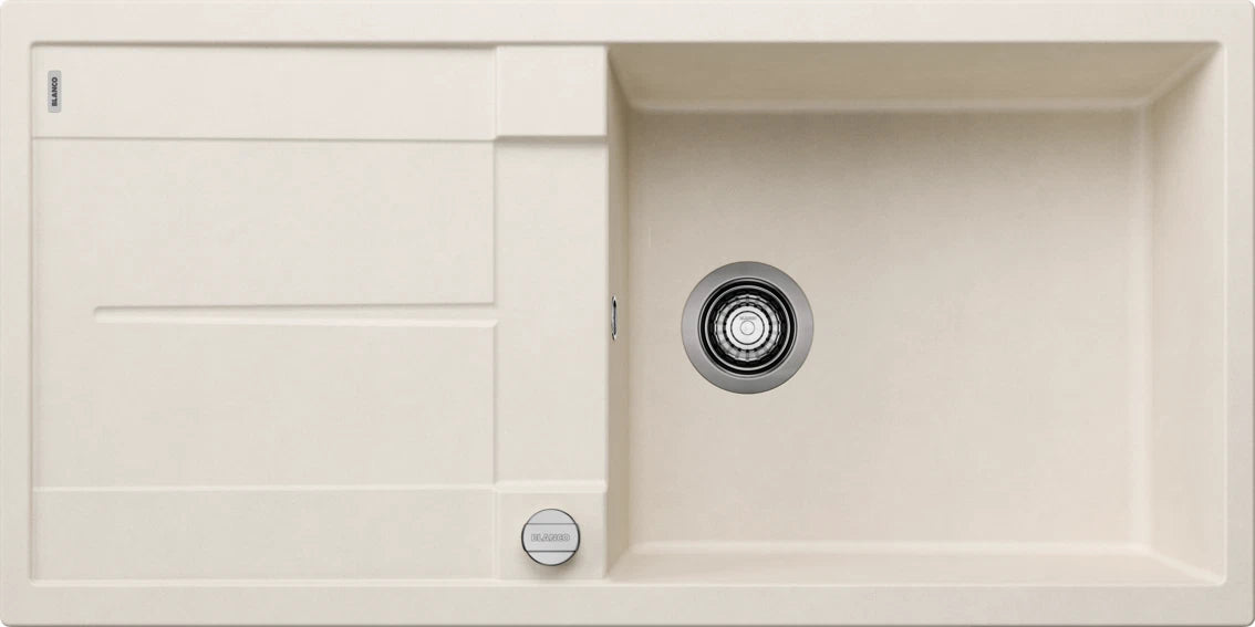 Blanco Metra XL 6 S - 527123 - Silgranit Reversible 1.0 Bowl Inset Sink - Soft White