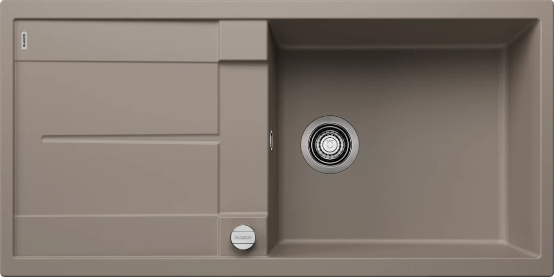 Blanco Metra XL 6 S - 517360 - Silgranit Reversible 1.0 Bowl Inset Sink - Tartufo