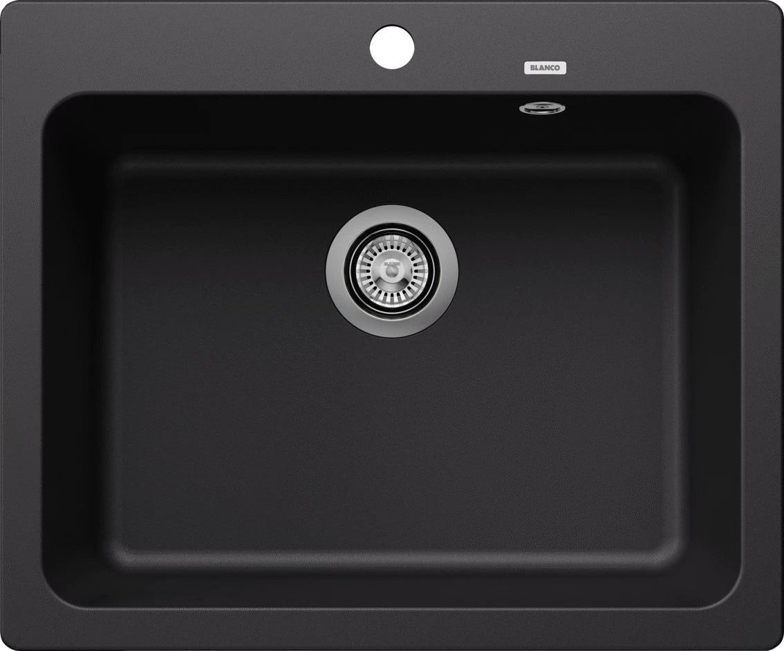 Blanco Naya 6 with Tap Ledge - 525941 - Silgranit 1.0 Bowl Inset Sink - Black