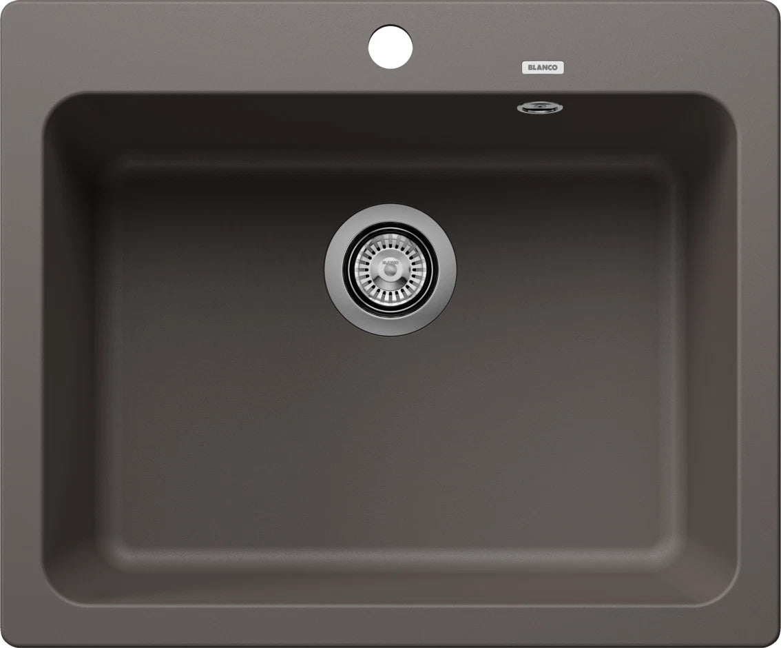 Blanco Naya 6 with Tap Ledge - 527311 - Silgranit 1.0 Bowl Inset Sink - Volcano Grey