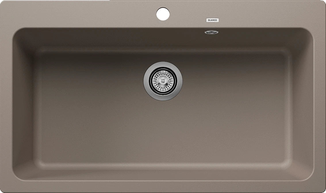 Blanco Naya XL 9 with Tap Ledge - 521819 - Silgranit 1.0 Bowl Inset Sink - Tartufo