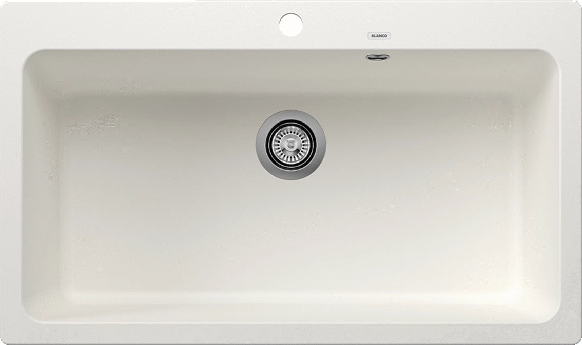 Blanco Naya XL 9 with Tap Ledge - 521816 - Silgranit 1.0 Bowl Inset Sink - White
