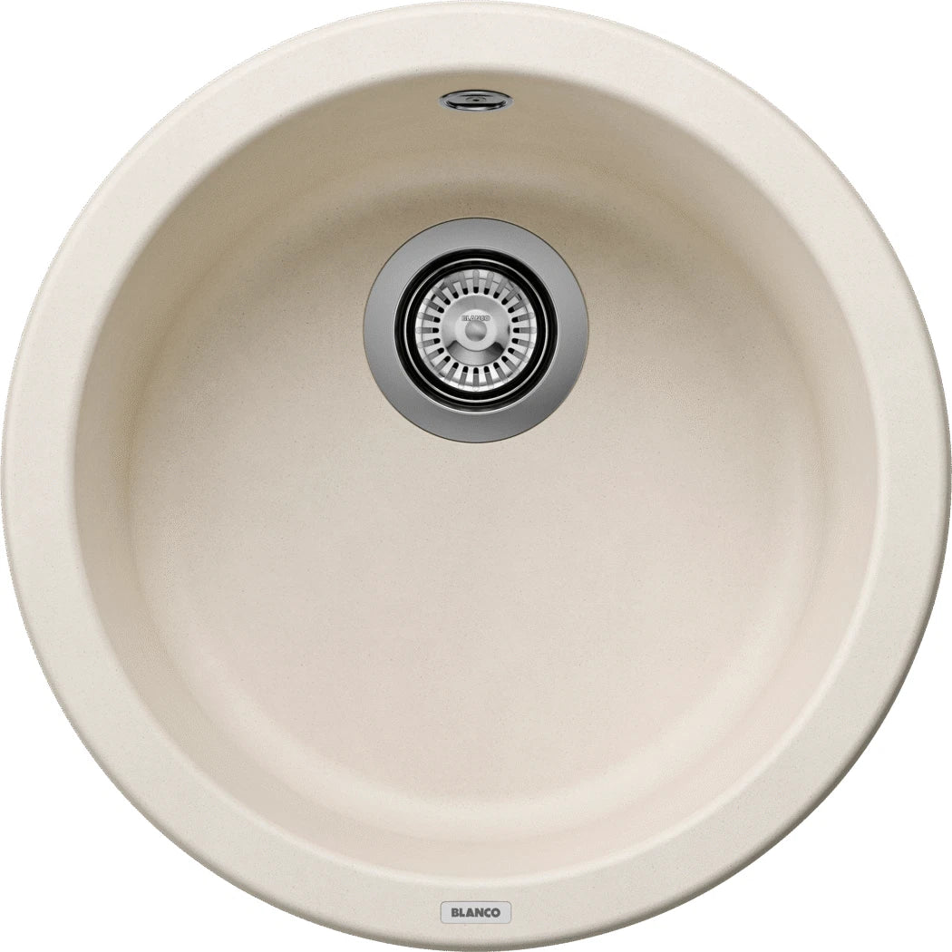 Blanco Rondo - 527057 - Silgranit Round Inset 1.0 Bowl Sink - Soft White