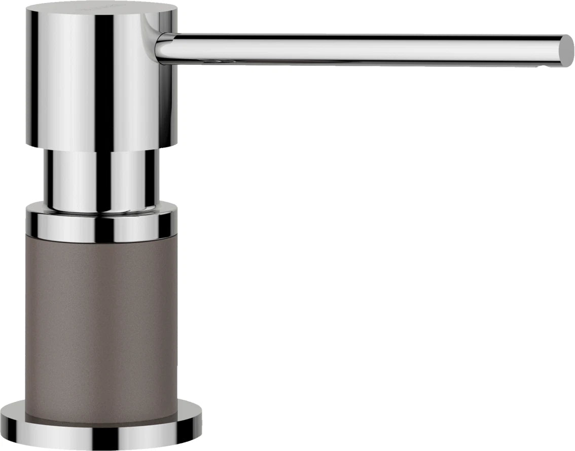 Blanco Lato - 526954 - Kitchen Soap Dispenser - Silgranit Volcano Grey and Chrome
