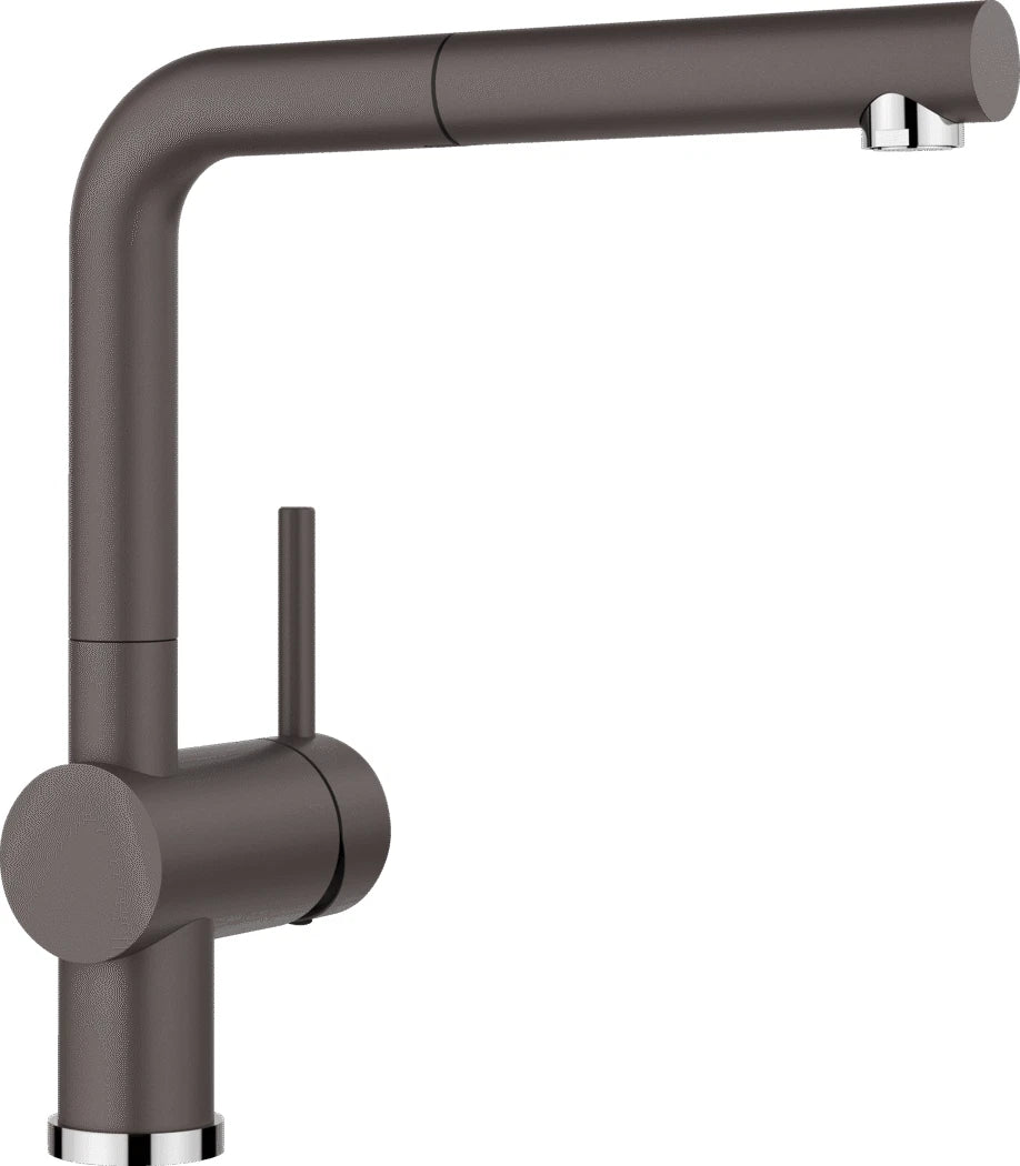 Blanco Linus-S - 518813 - Single Lever Monobloc Kitchen Tap with Pull-out Spray - Silgranit Rock Grey