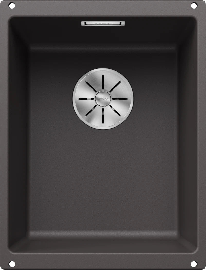 Blanco Subline 320-U - 523407 - 1.0 Bowl Silgranit Undermount Sink - Rock Grey