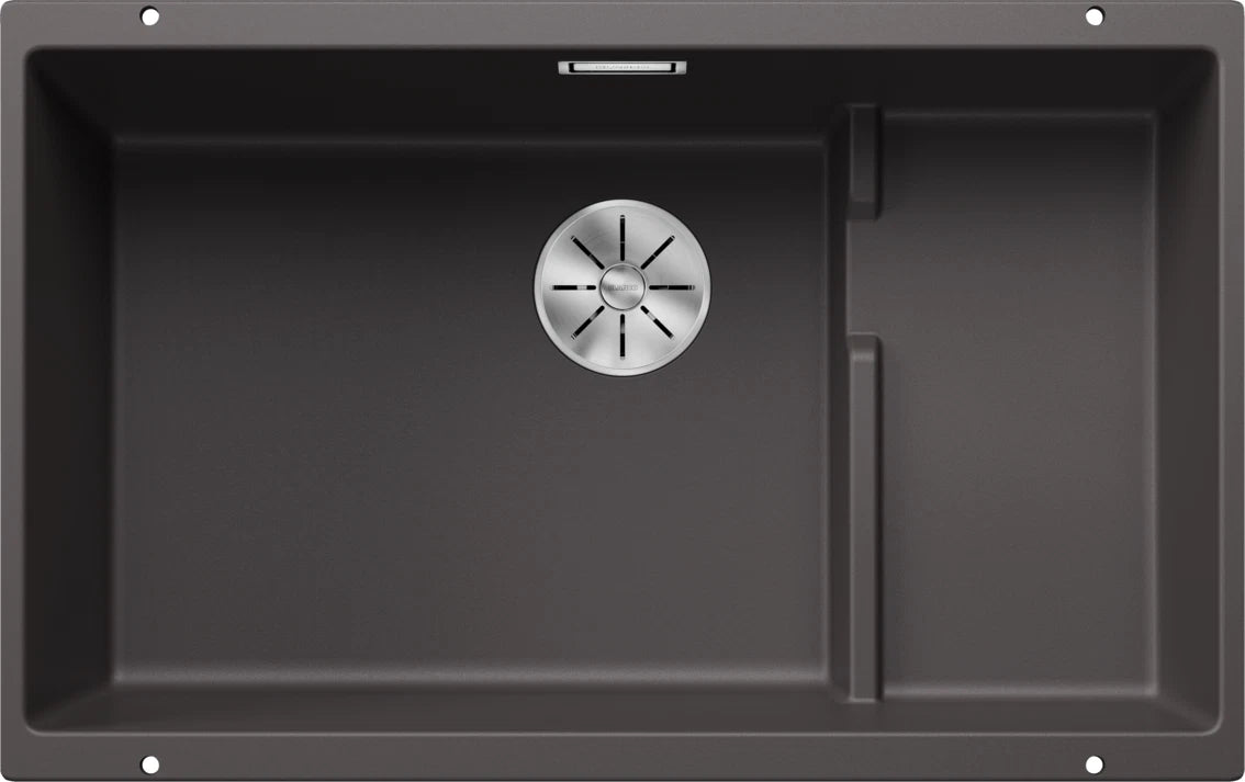 Blanco Subline 700-U Level - 523539 - 1.0 Bowl Silgranit Undermount Sink - Rock Grey