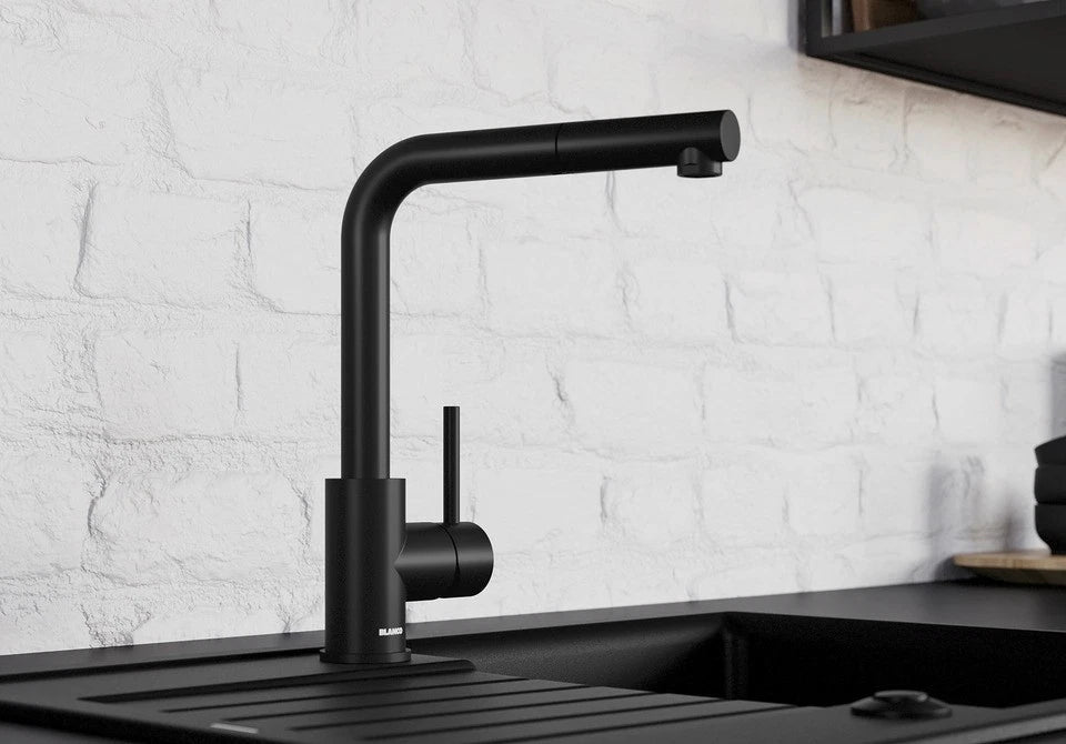 Blanco Mila Eco-Flow - 528155 - Single Lever Kitchen Tap - Matt Black
