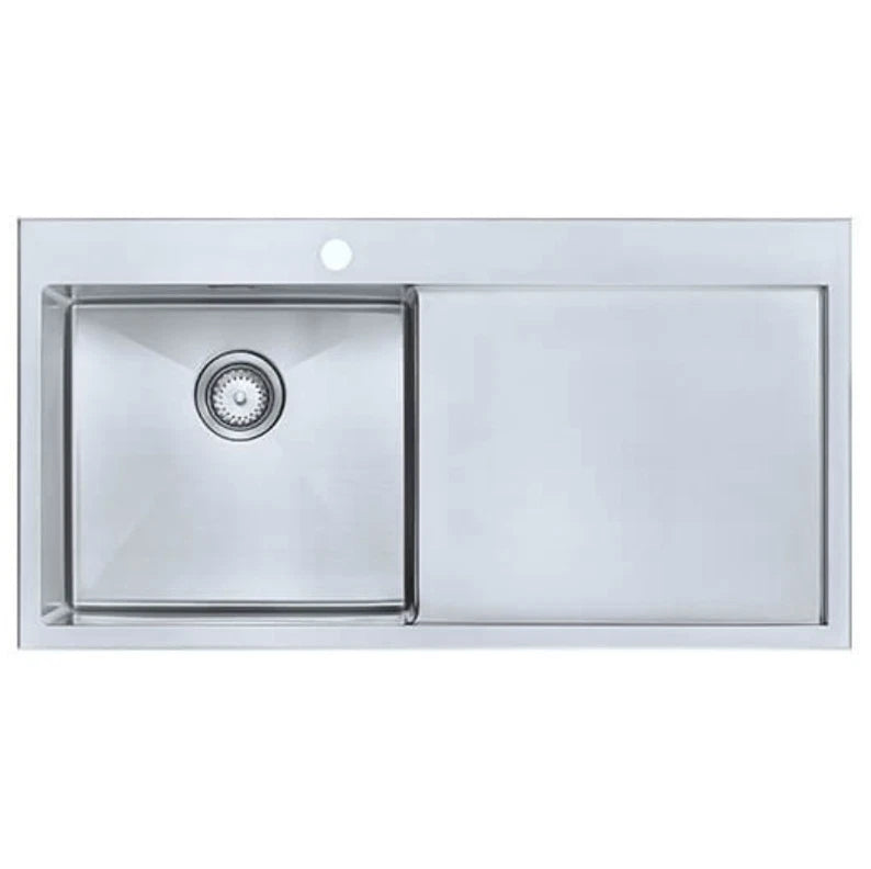 1810 - Razoruno10 5 I-F Inset Stainless Steel 1.0 Bowl (RH) Sink with Drainer