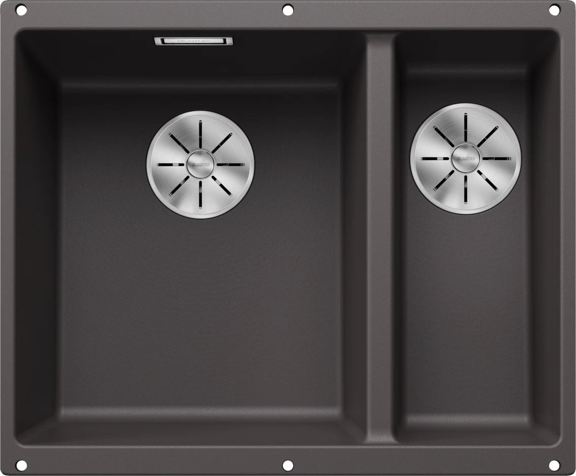 Blanco Subline 340/160-U LH - 523549 - Undermount Sink Silgranit - Rock Grey