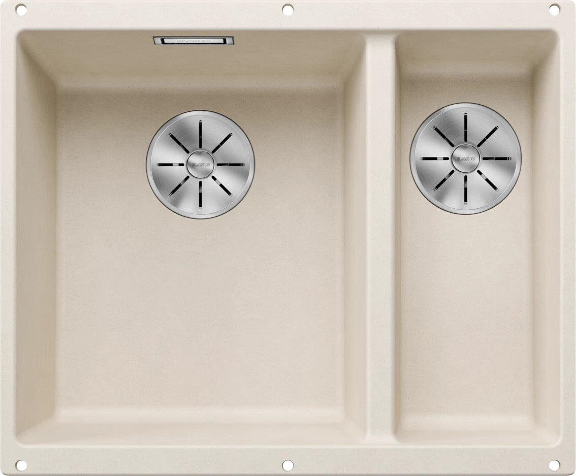 Blanco Subline 340/160-U LH - 527162 - Undermount Sink Silgranit - Soft White