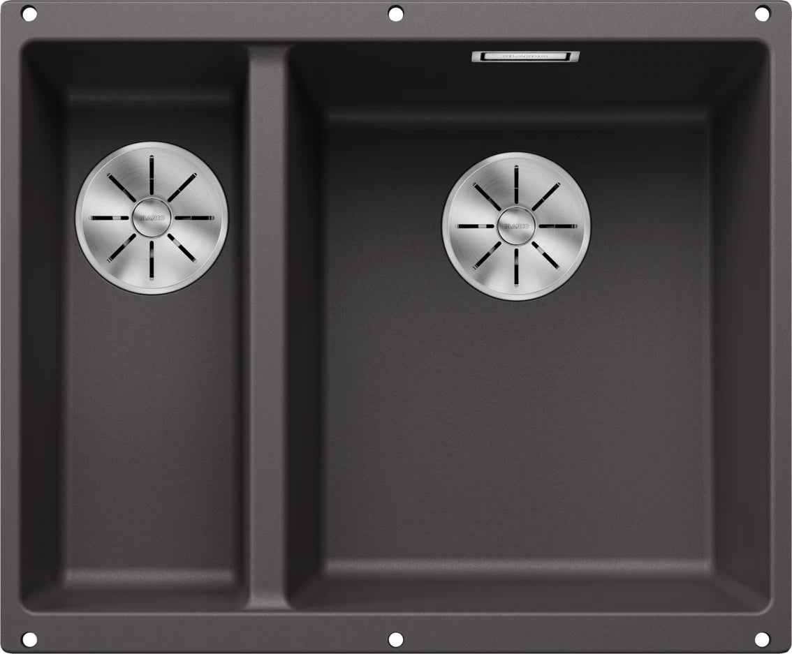 Blanco Subline 340/160-U RH - 523559 - Undermount Sink Silgranit - Rock Grey