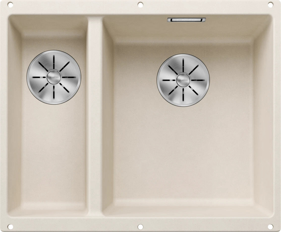 Blanco Subline 340/160-U RH - 527163 - Undermount Sink Silgranit - Soft White
