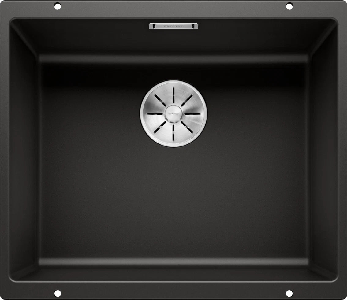 Blanco Subline 500-U - 525995 - 1 Bowl Silgranit Undermount Sink - Black