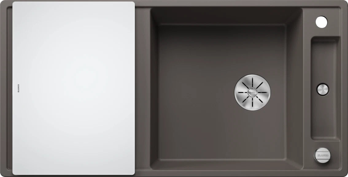 Blanco Axia III XL 6 S Reversible - 527234 - Silgranit 1.0 Bowl Inset Sink - Volcano Grey