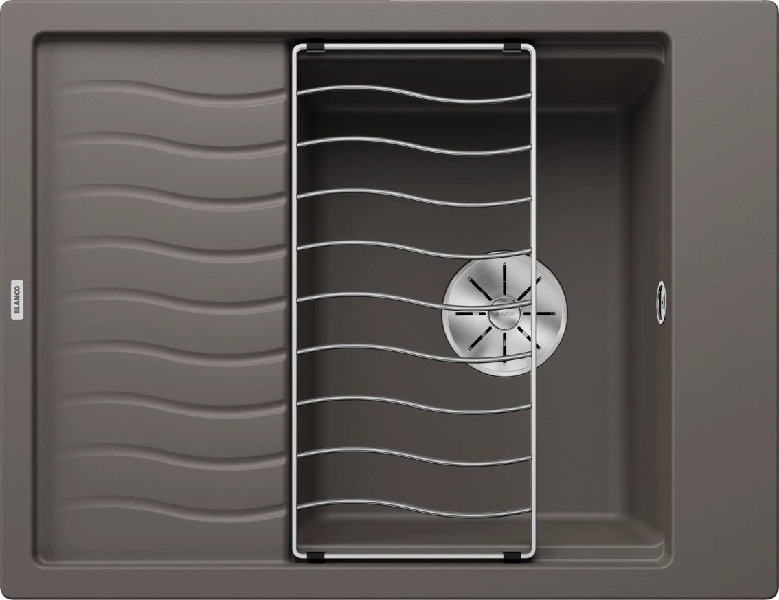 Blanco Elon 45 S - 527250 - Silgranit 1.0 Bowl Reversible Inset Sink - Volcano Grey