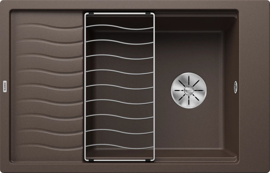 Blanco Elon XL 6 S - 524853 - Silgranit 1.0 Bowl Reversible Inset Sink - Coffee