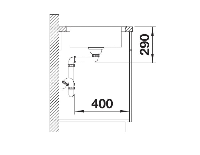Blanco LIVIT 45 S - 450835 - 1.0 Bowl Inset Stainless Steel Sink