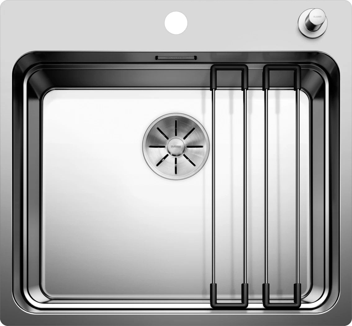 Blanco Etagon 500-IF/A - 521748 - Single Bowl Inset Kitchen Sink with Tap Ledge - Stainless Steel