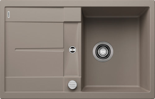Blanco Metra 45 S - 517345 - Silgranit 1.0 Bowl Reversible Inset Sink - Tartufo